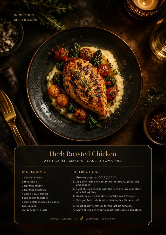Food template preview